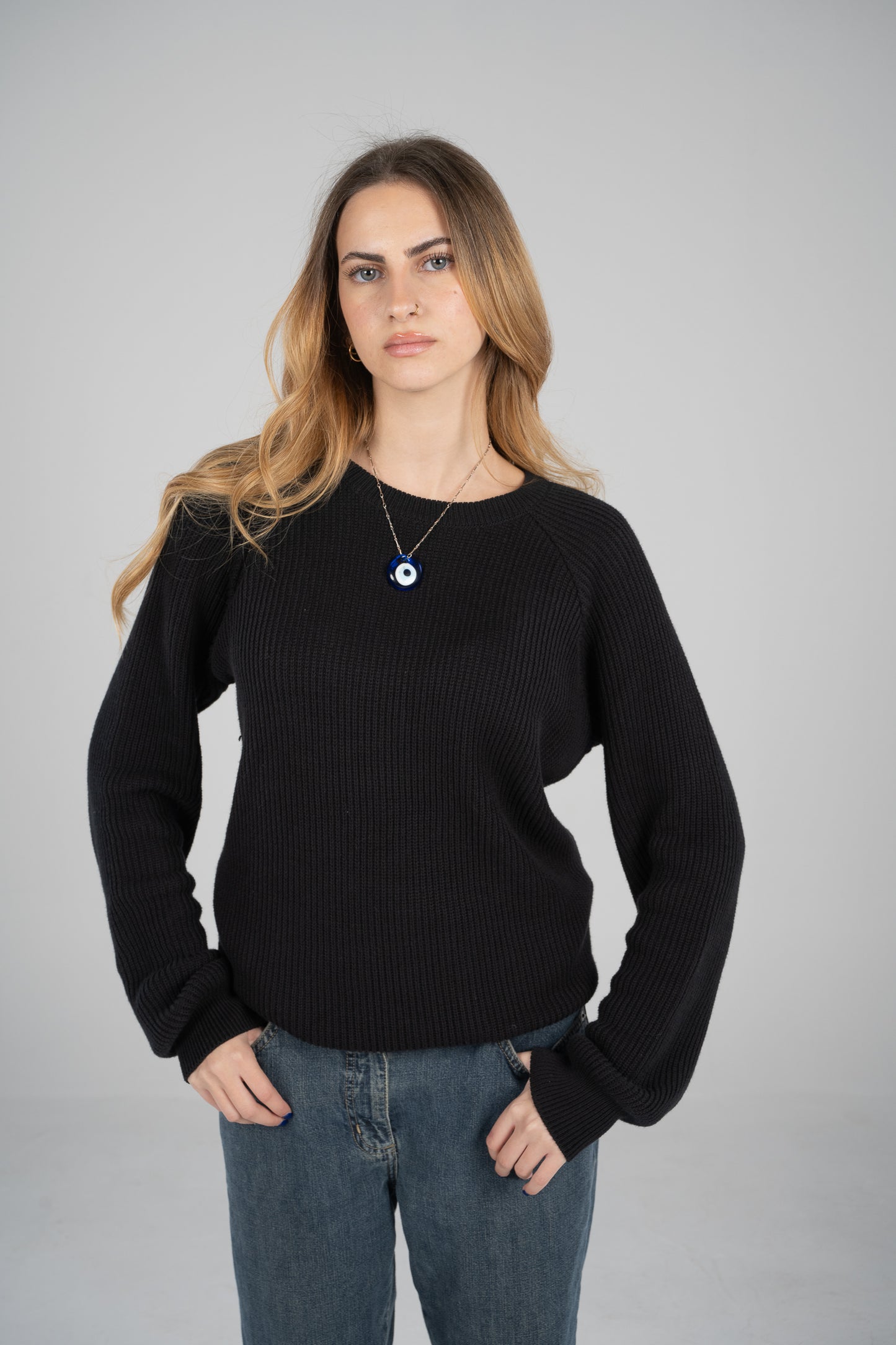 'Nuages' Crewneck in Black (Unisex)