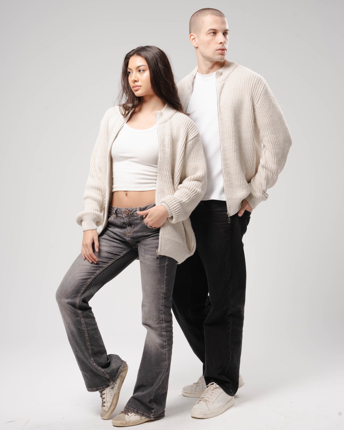 'Nuages' Jacket in Beige (Unisex)