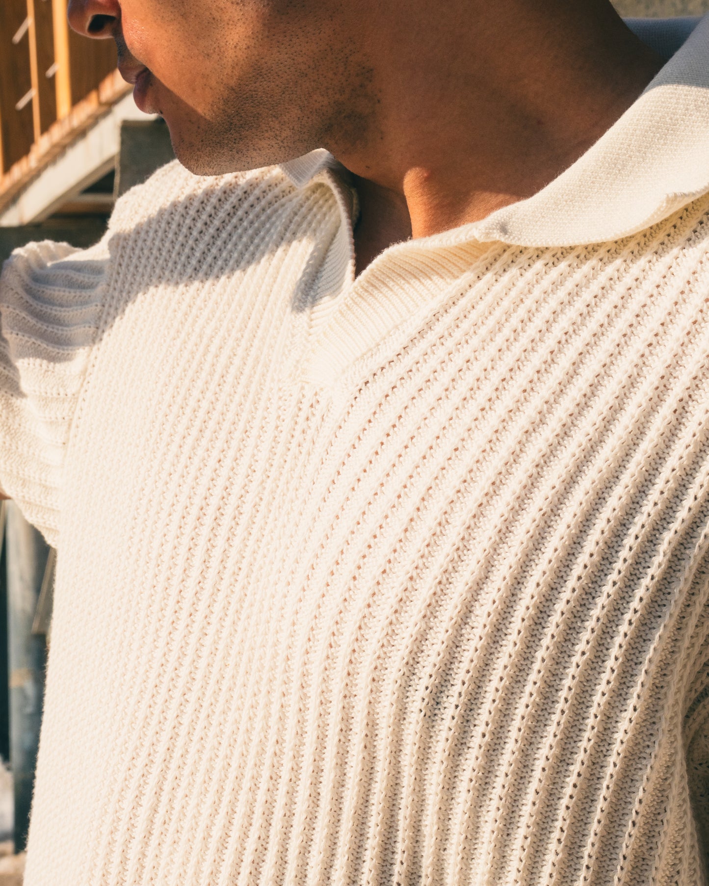 'Brume' Knitted Polo