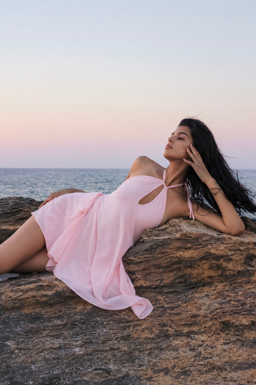 'Coquille' Dress (Pink)