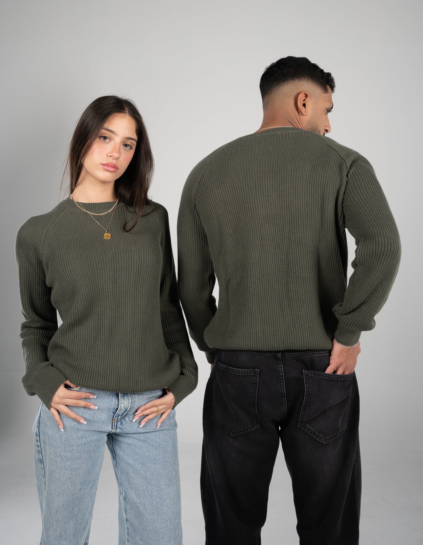 'Nuages' Crewneck in Green (Unisex)