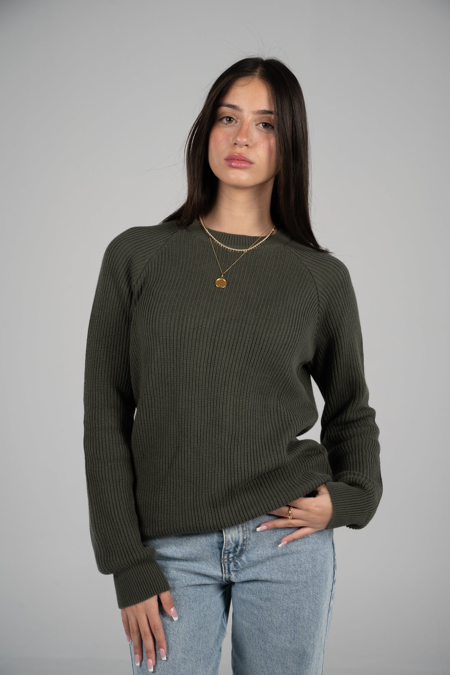 'Nuages' Crewneck in Green (Unisex)