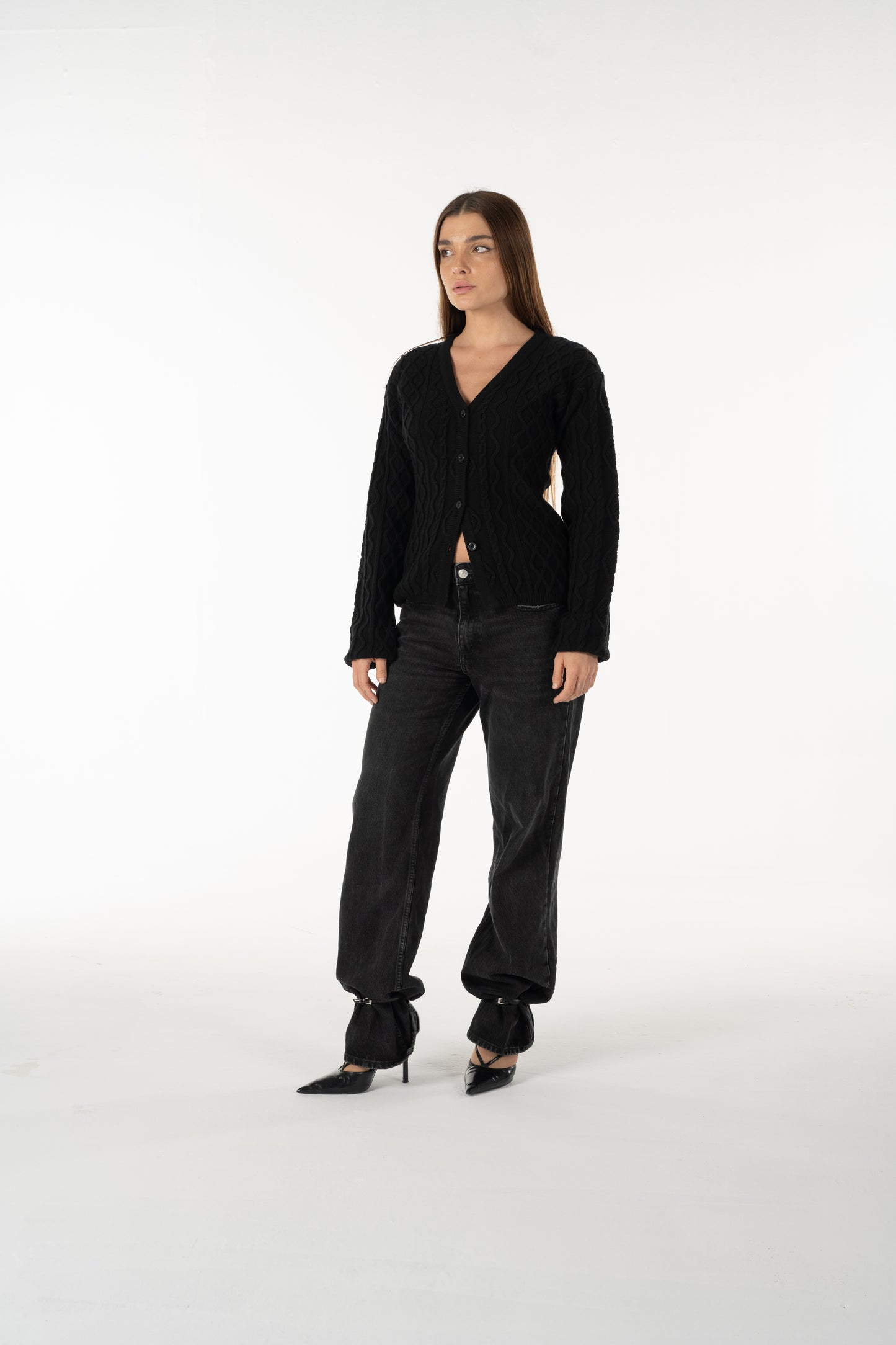 'Croisé' Fitted Cardigan