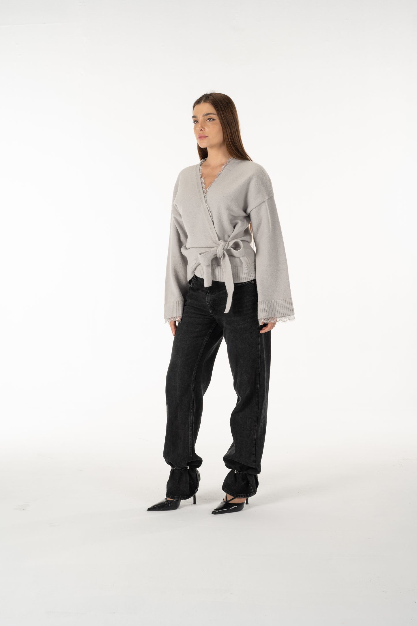 'L'Ombre' Cardigan in Grey