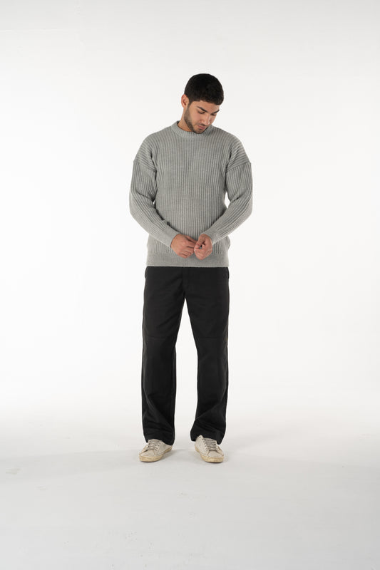 'Fond' Crewneck in Grey