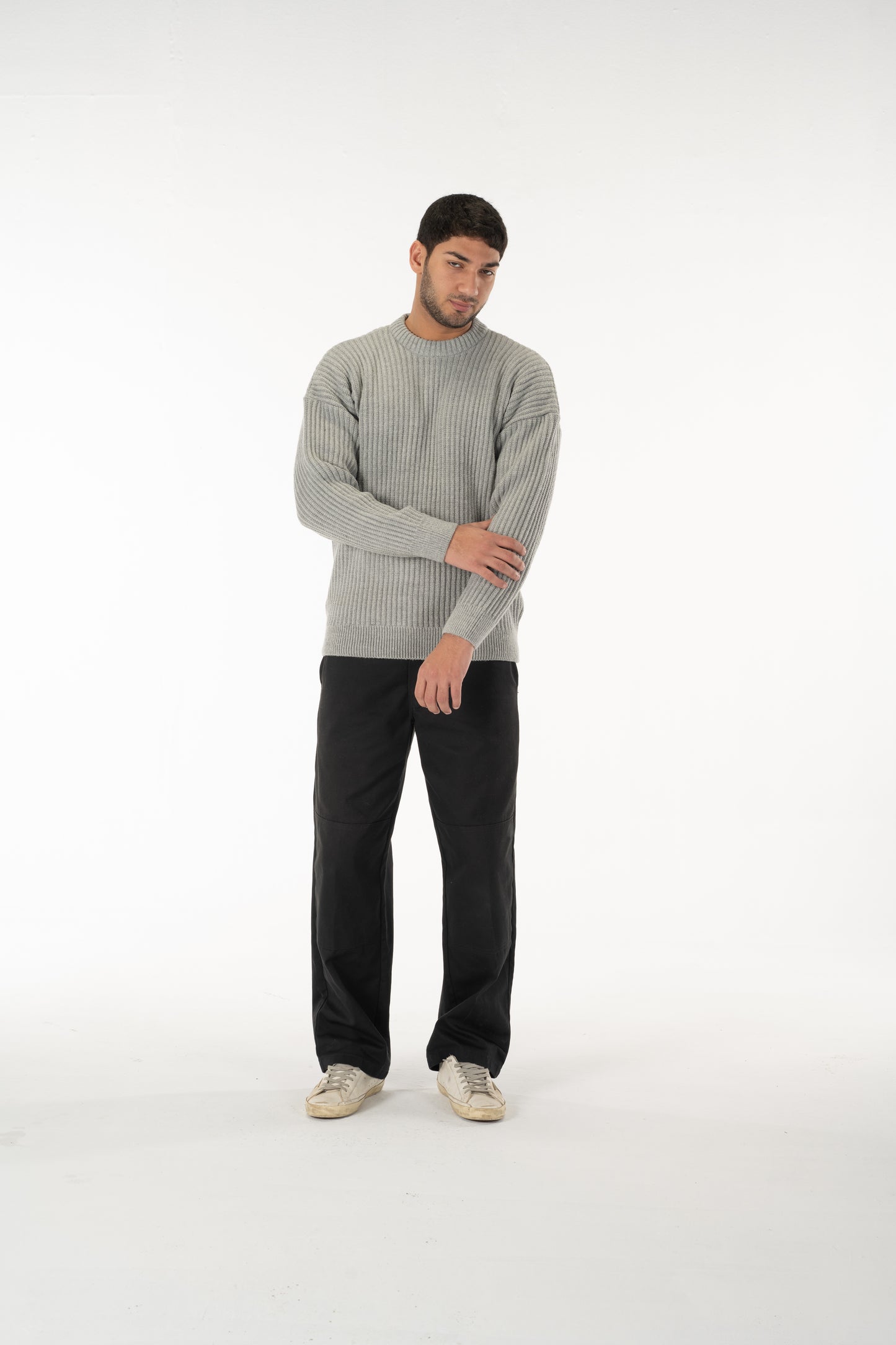 'Fond' Crewneck in Grey
