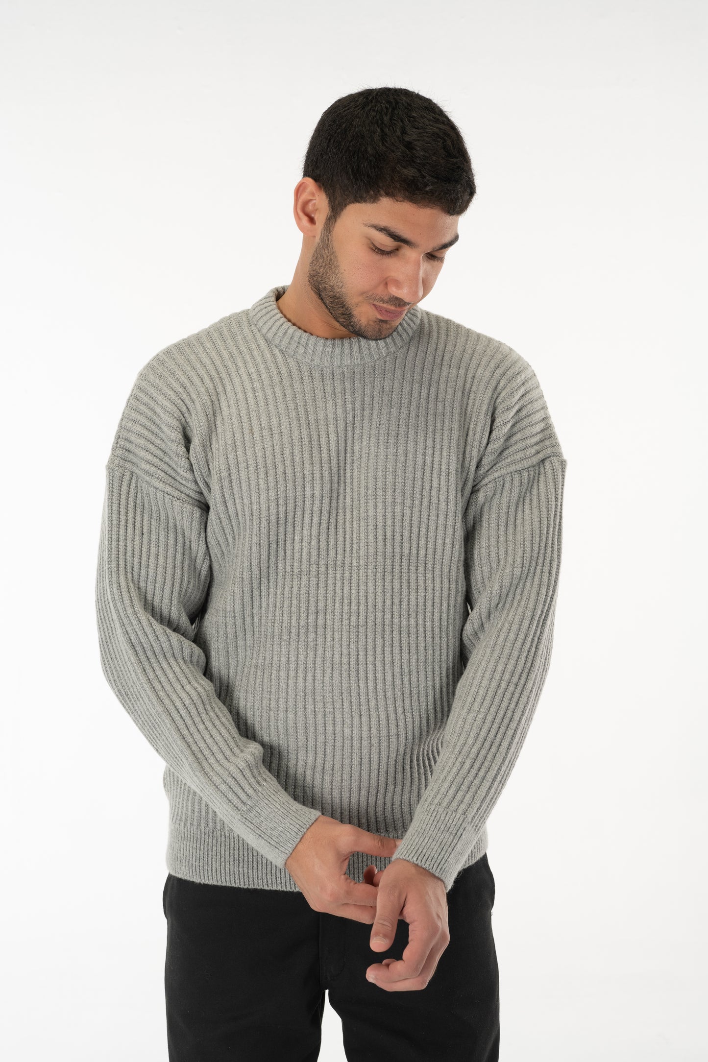 'Fond' Crewneck in Grey