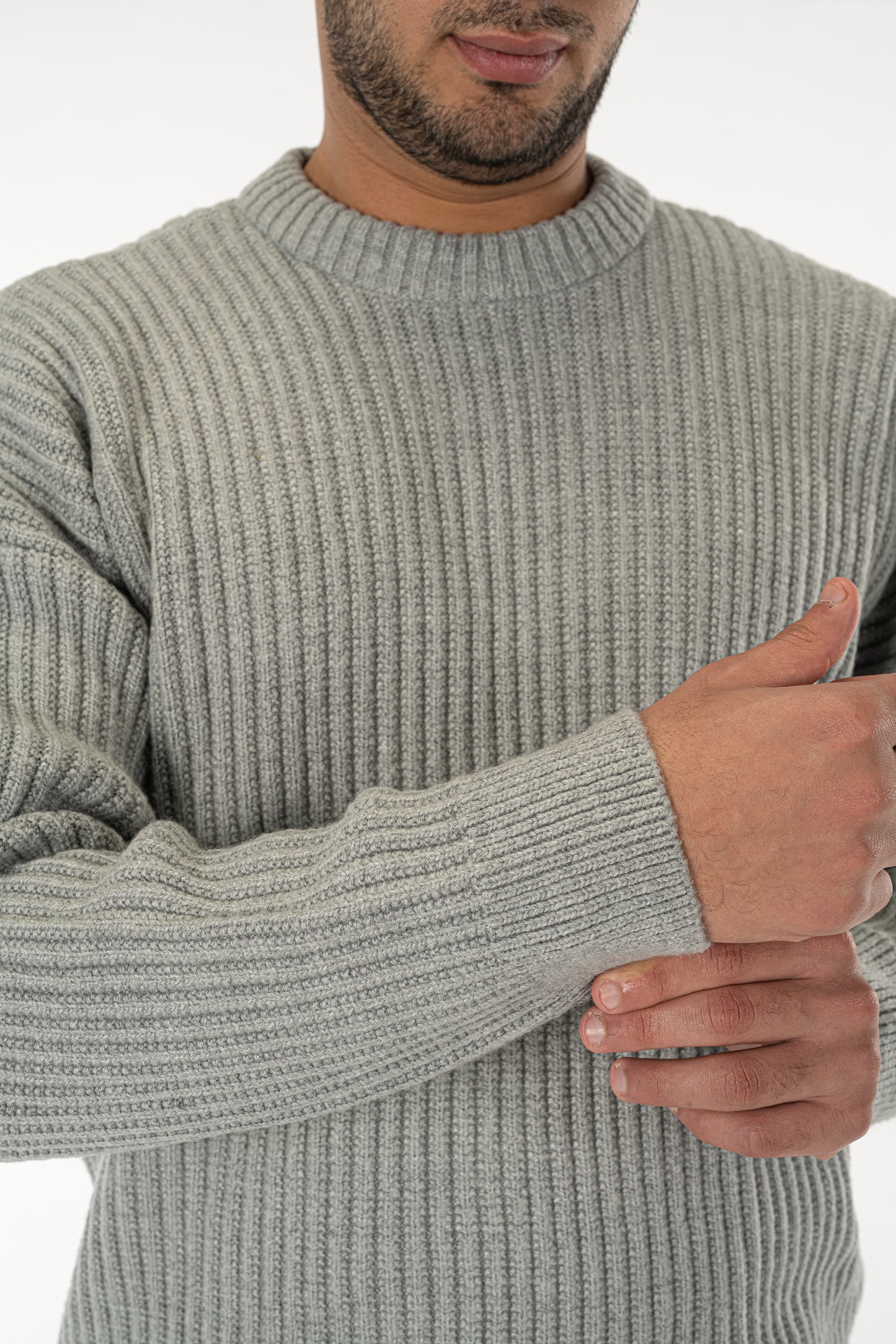'Fond' Crewneck in Grey