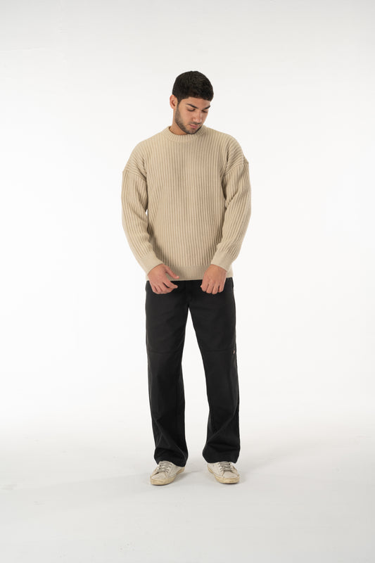 'Fond' Crewneck in Beige