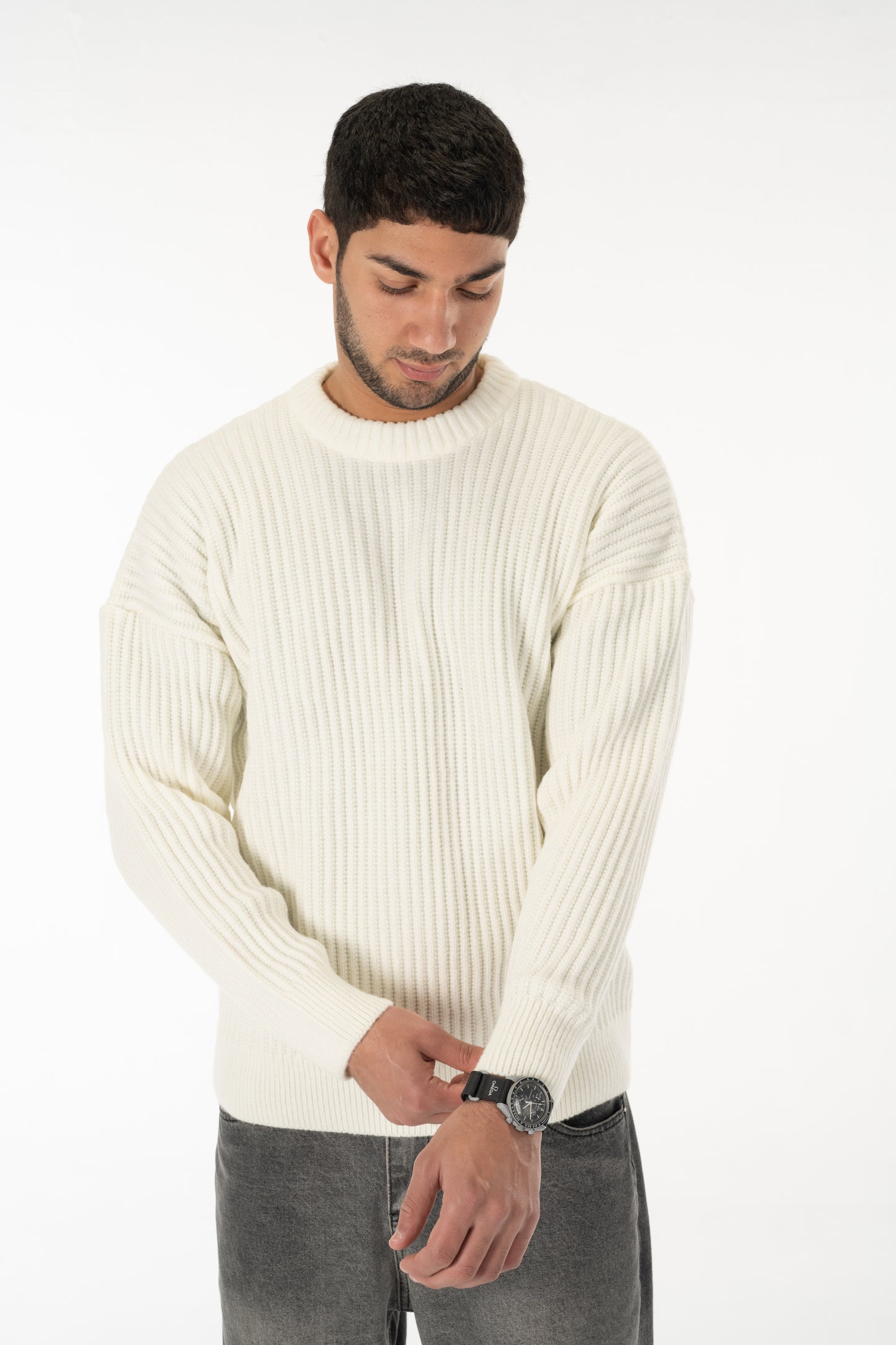 'Fond' Crewneck in White