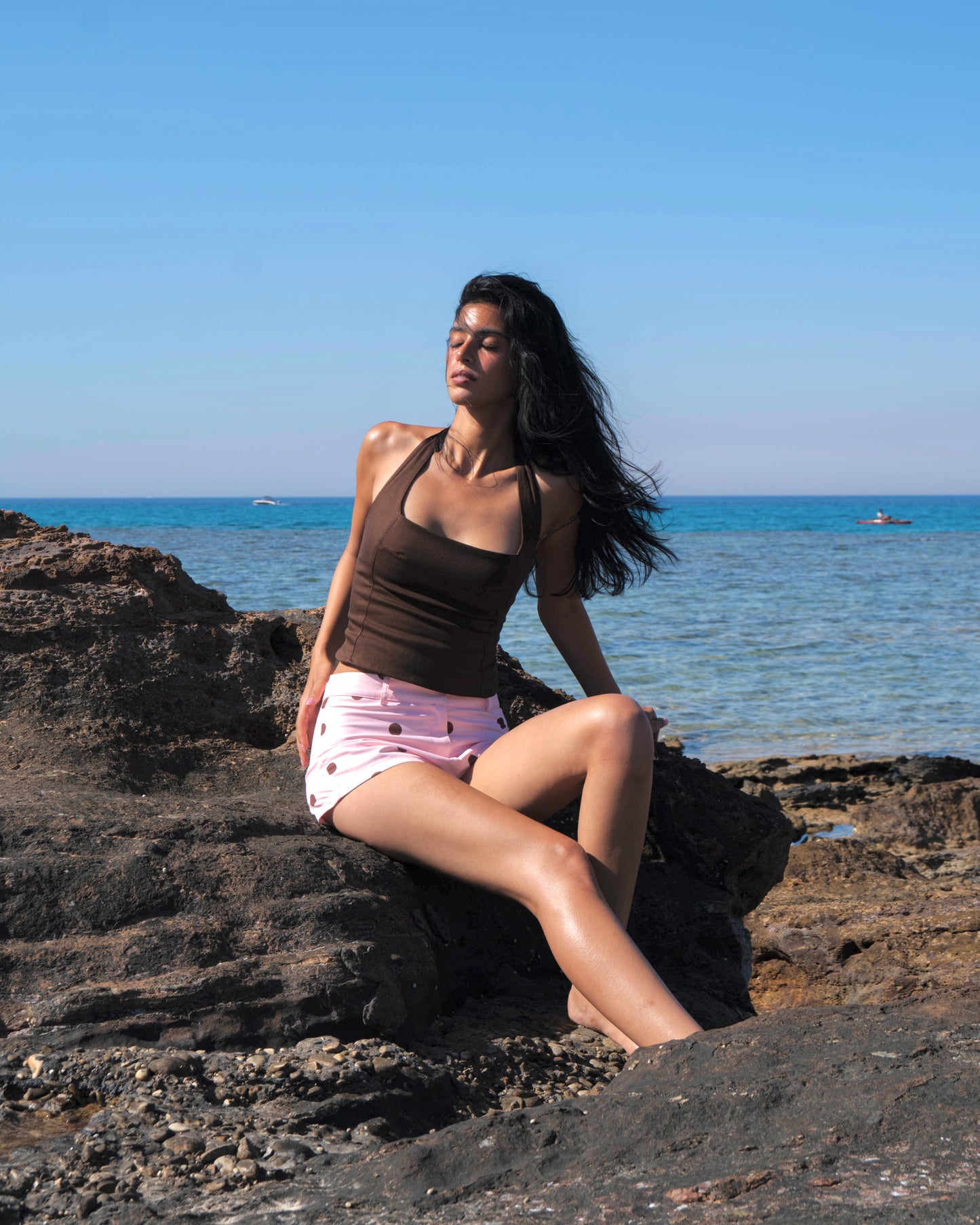 'Corail' Top (Brown)