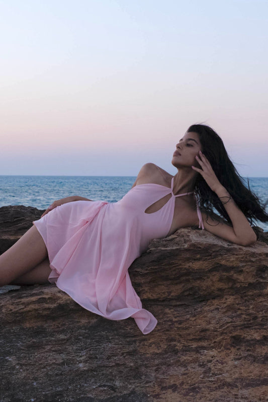 'Coquille' Dress (Pink)