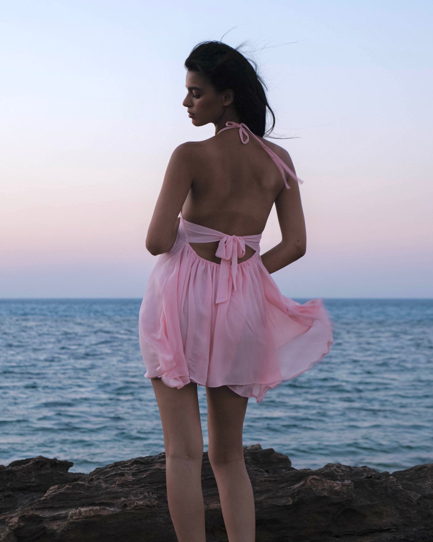 'Coquille' Dress (Pink)