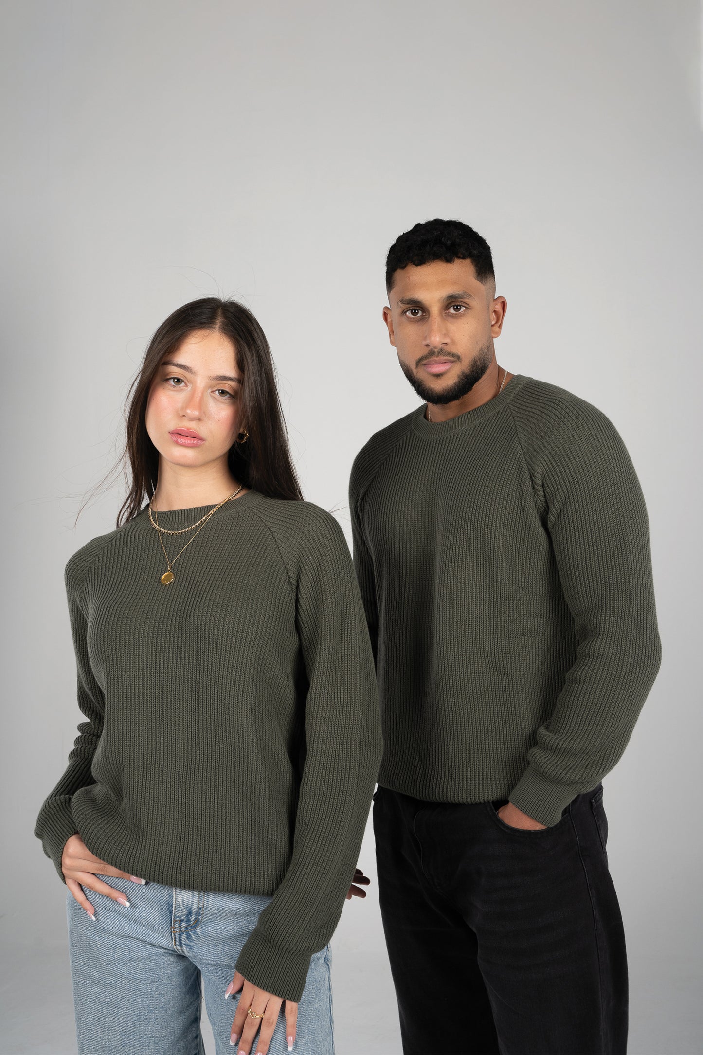 'Nuages' Crewneck in Green (Unisex)
