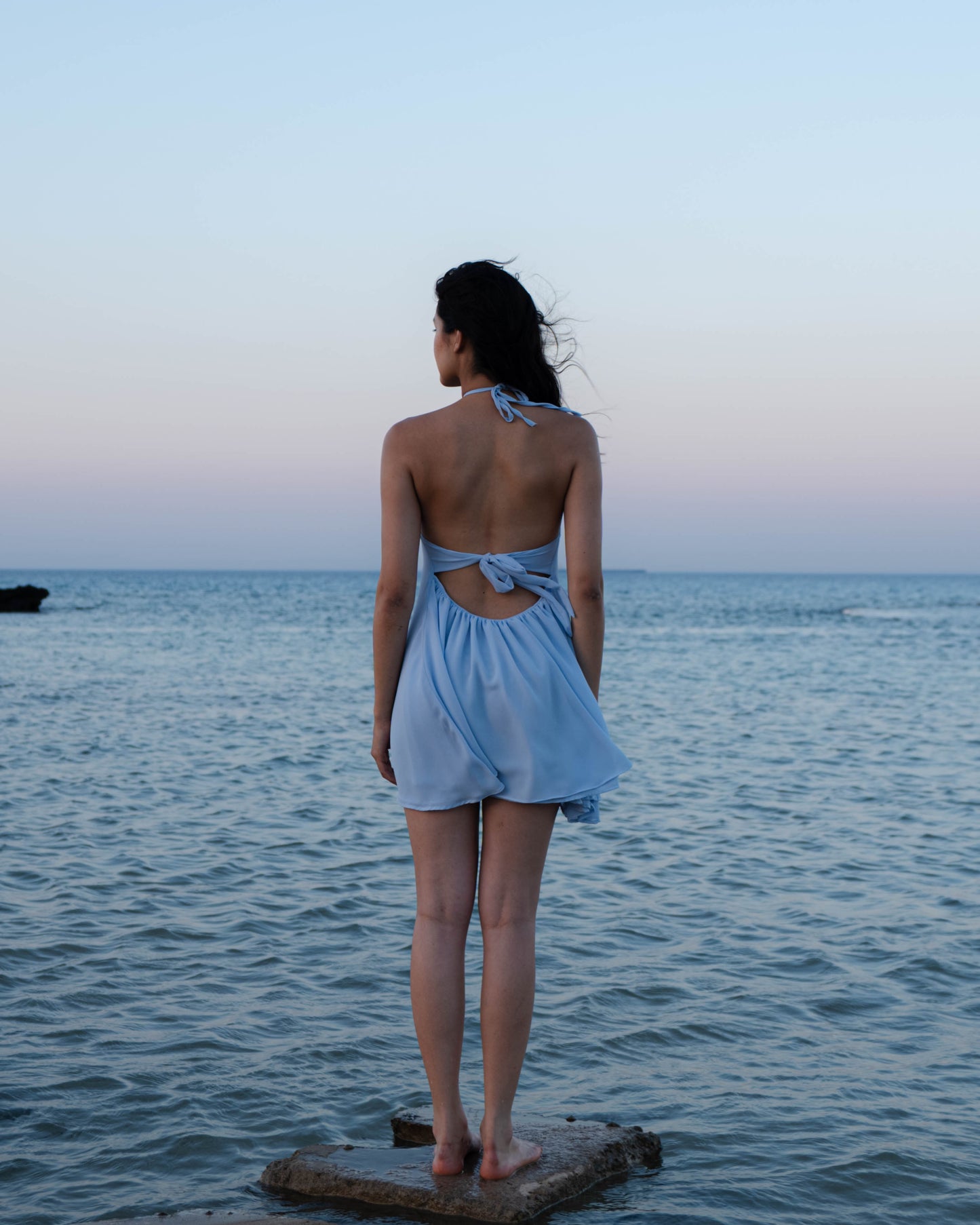 'Coquille' Dress (Blue)