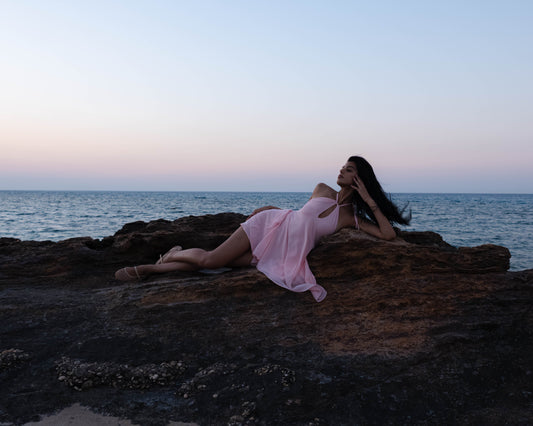 'Coquille' Dress (Pink)