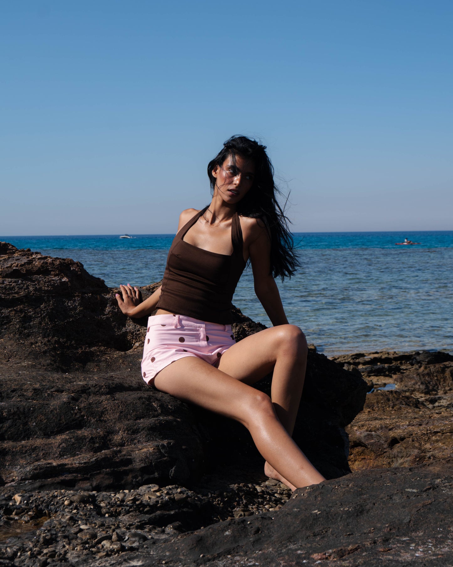 'Corail' Top (Brown)