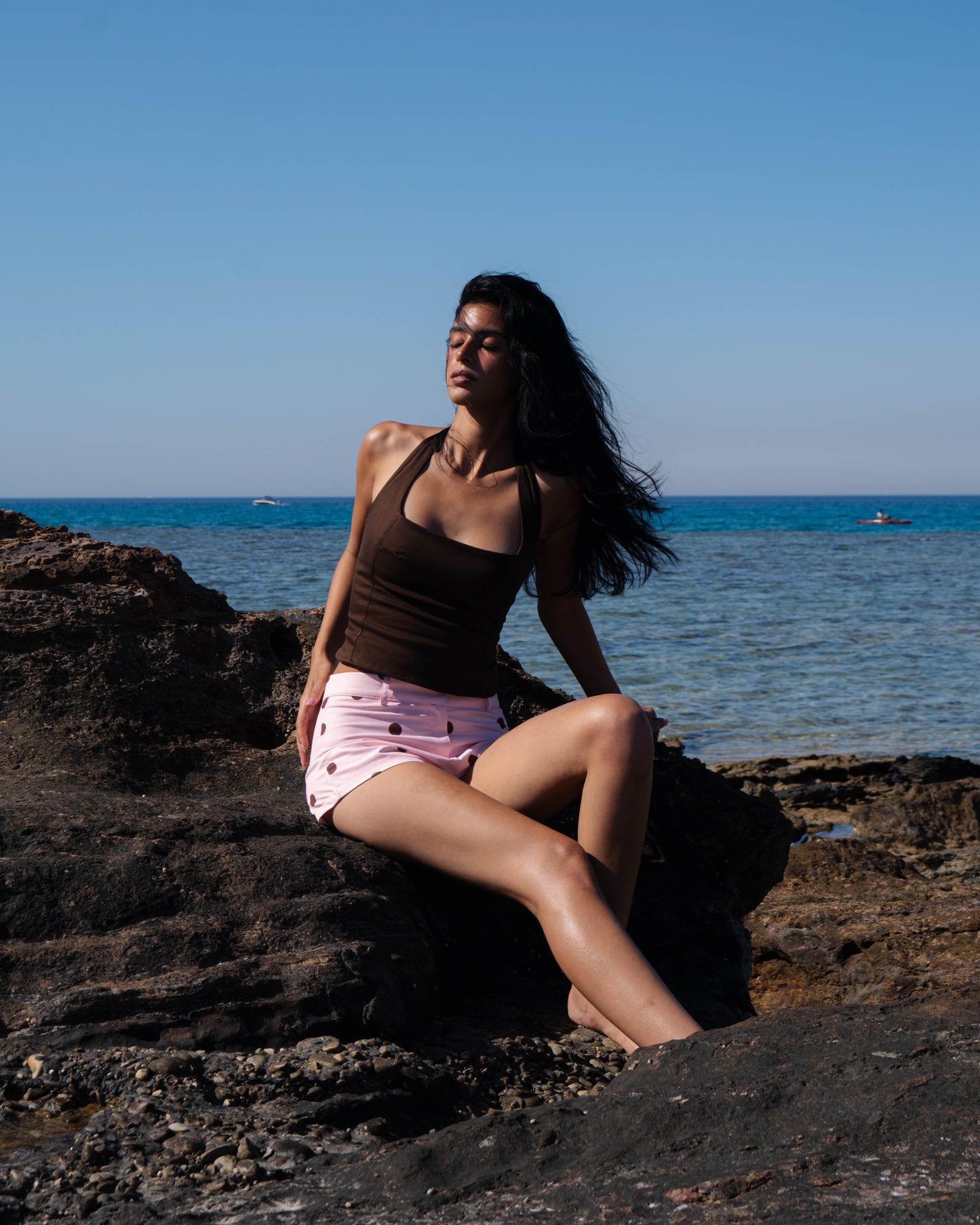 'Corail' Top (Brown)